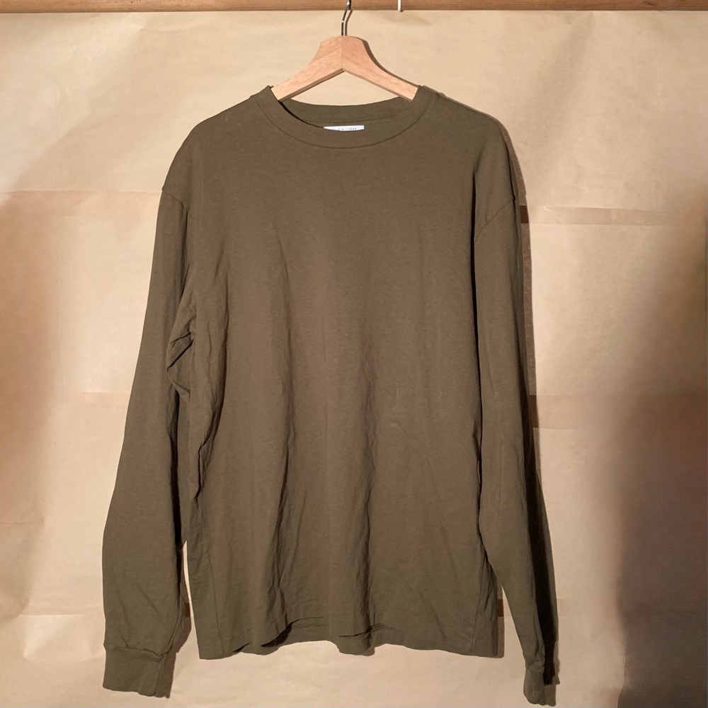 John Elliott Green Long Sleeve Tee